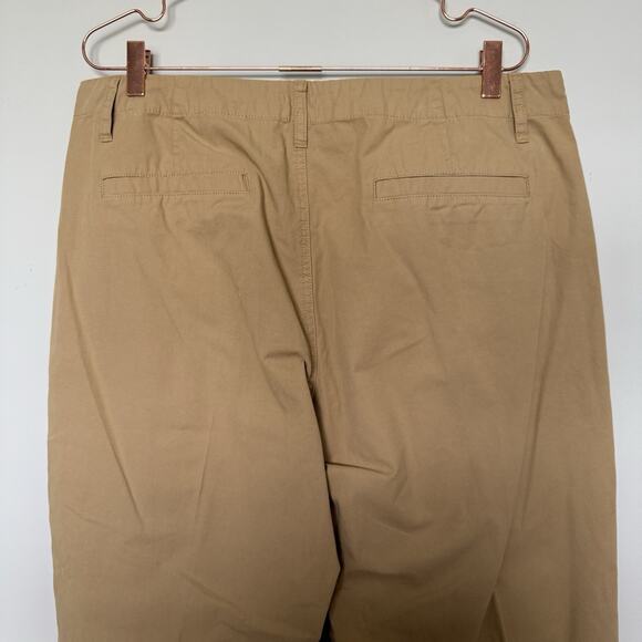 J. Crew Womens Pants 32 Khaki Sailor Chino Heritage Wide Leg BP499 Preppy Prep - Picture 7 of 9